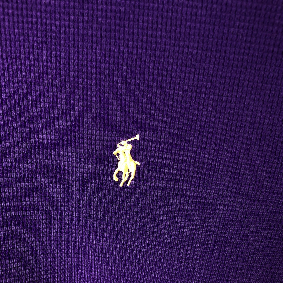 Ralph Lauren POLO RALPH LAUREN SLEEPWEAR Thermal Long T-Shirt, Men's XXL cotton purple type Vintage Second Hand