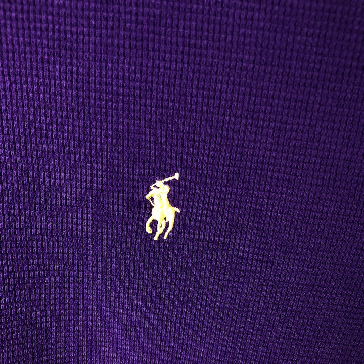 Ralph Lauren POLO RALPH LAUREN SLEEPWEAR Thermal Long T-Shirt, Men's XXL cotton purple type Vintage Second Hand