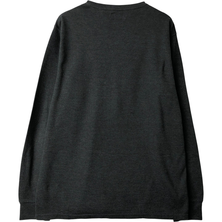Ralph Lauren POLO RALPH LAUREN SLEEPWEAR Thermal Long T-Shirt, Men's Size L cotton gray type Vintage Second Hand
