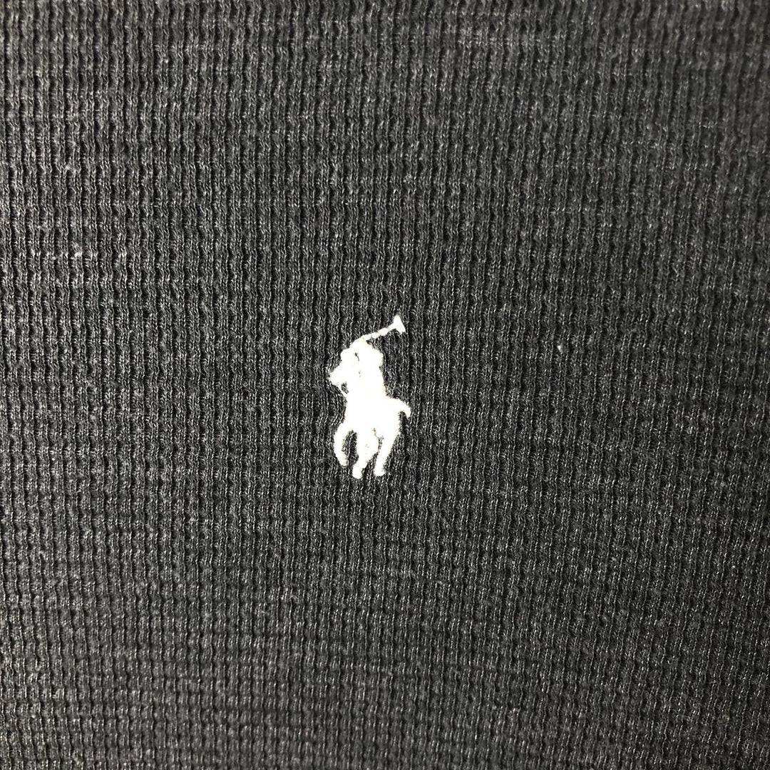 Ralph Lauren POLO RALPH LAUREN SLEEPWEAR Thermal Long T-Shirt, Men's Size L cotton gray type Vintage Second Hand