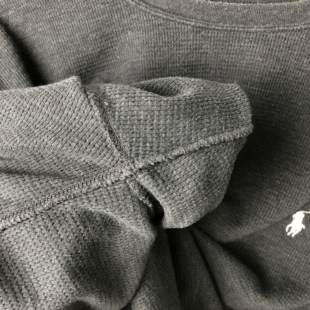 Ralph Lauren POLO RALPH LAUREN SLEEPWEAR Thermal Long T-Shirt, Men's Size L cotton gray type Vintage Second Hand