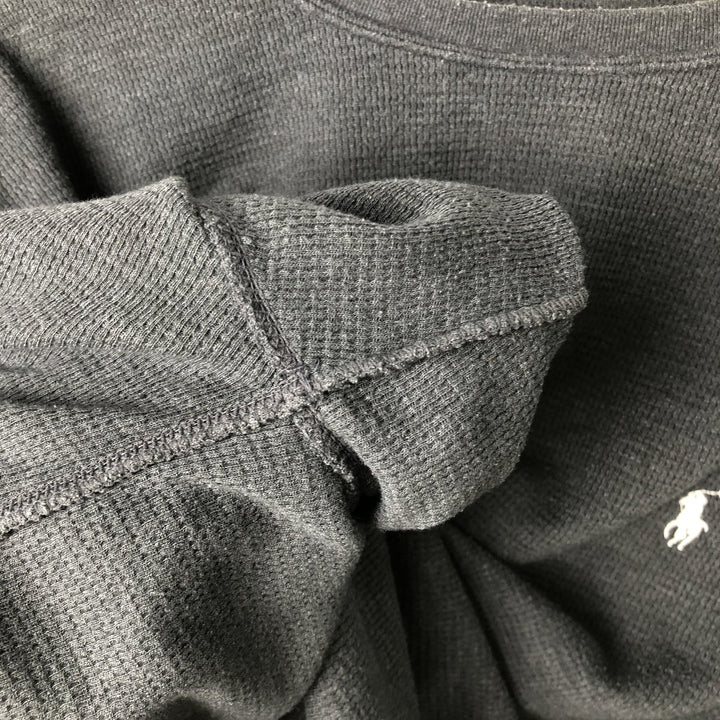 Ralph Lauren POLO RALPH LAUREN SLEEPWEAR Thermal Long T-Shirt, Men's Size L cotton gray type Vintage Second Hand
