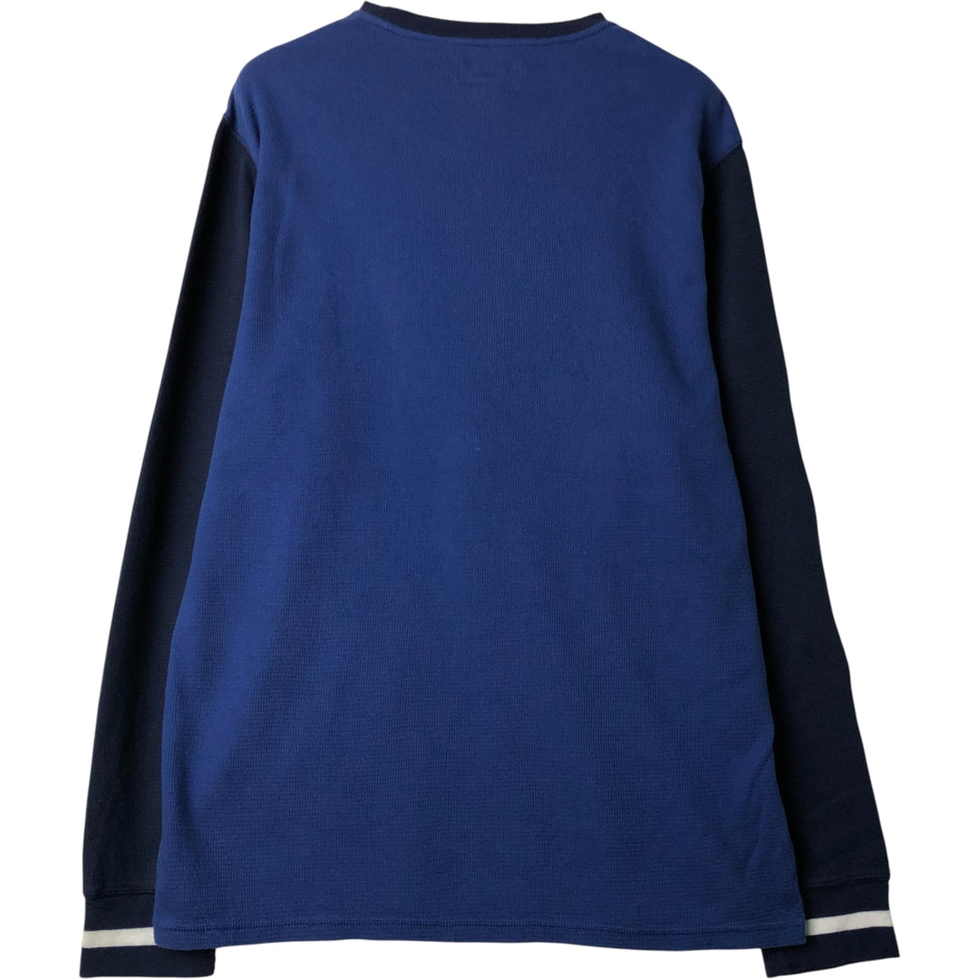 Ralph Lauren POLO RALPH LAUREN SLEEPWEAR Thermal Long T-Shirt, Men's Size L cotton blue type Vintage Second Hand