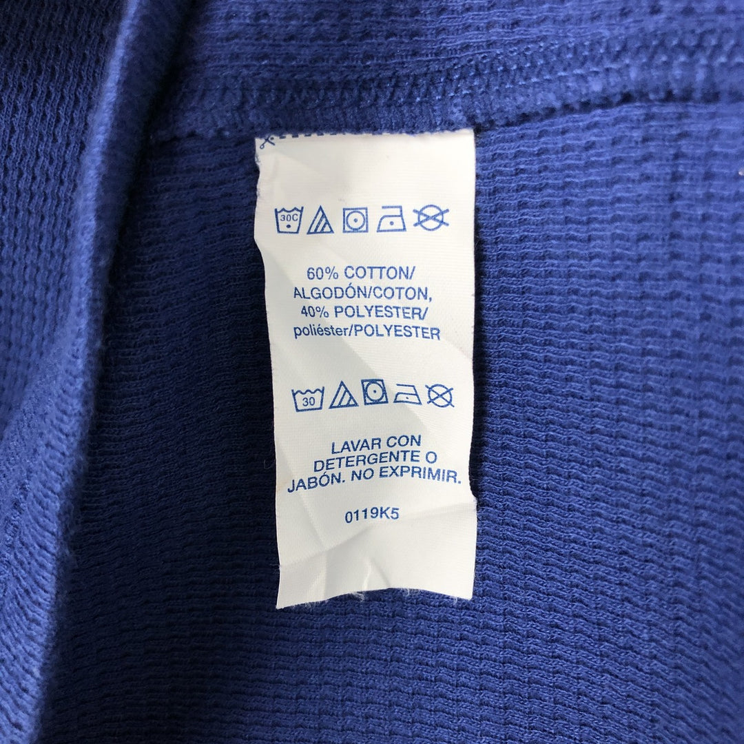 Ralph Lauren POLO RALPH LAUREN SLEEPWEAR Thermal Long T-Shirt, Men's Size L cotton blue type Vintage Second Hand