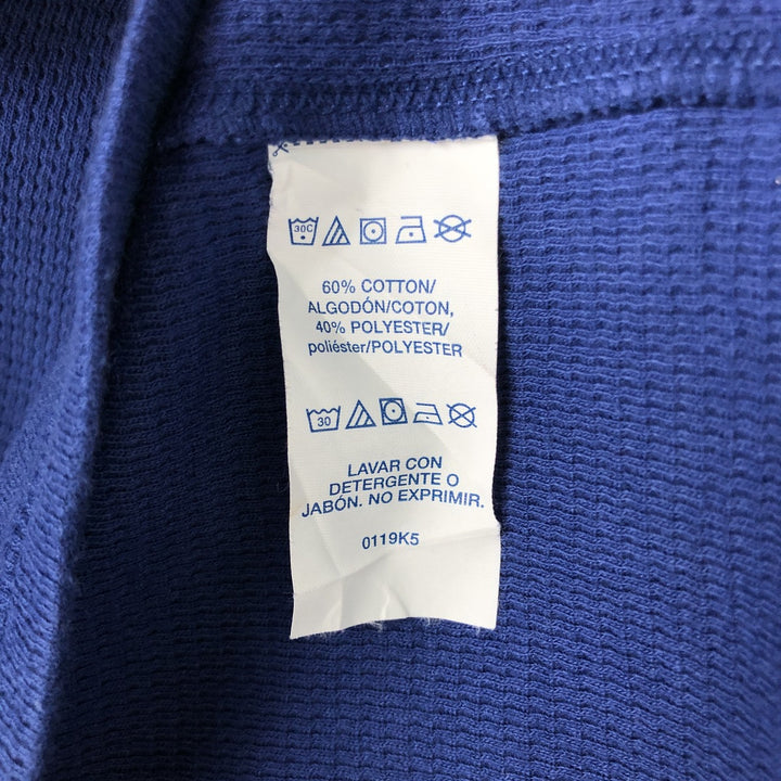 Ralph Lauren POLO RALPH LAUREN SLEEPWEAR Thermal Long T-Shirt, Men's Size L cotton blue type Vintage Second Hand