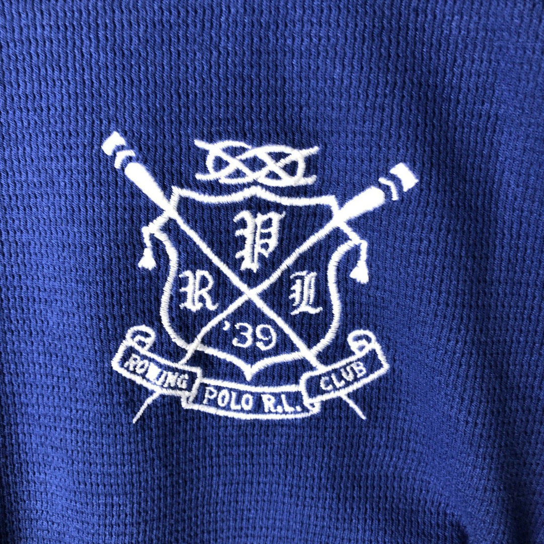 Ralph Lauren POLO RALPH LAUREN SLEEPWEAR Thermal Long T-Shirt, Men's Size L cotton blue type Vintage Second Hand