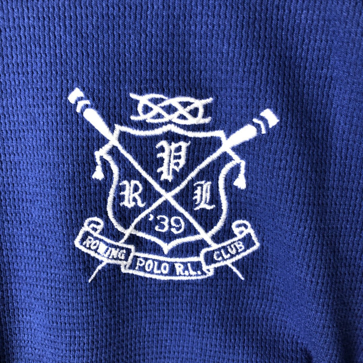 Ralph Lauren POLO RALPH LAUREN SLEEPWEAR Thermal Long T-Shirt, Men's Size L cotton blue type Vintage Second Hand