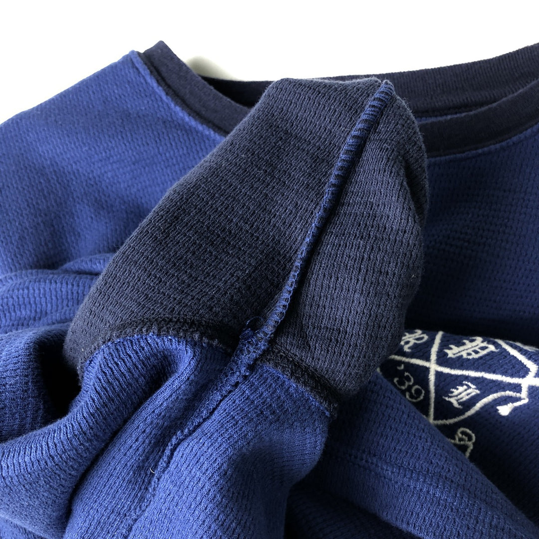 Ralph Lauren POLO RALPH LAUREN SLEEPWEAR Thermal Long T-Shirt, Men's Size L cotton blue type Vintage Second Hand