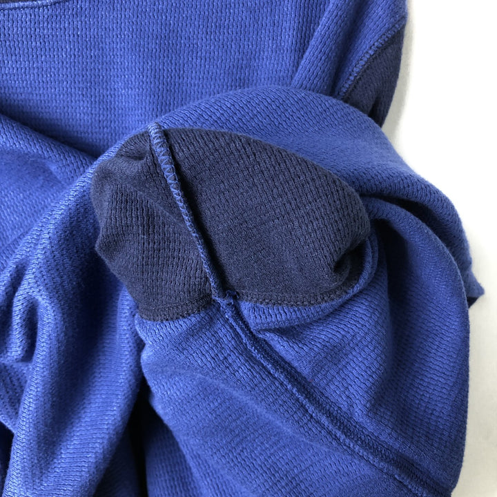Ralph Lauren POLO RALPH LAUREN SLEEPWEAR Thermal Long T-Shirt, Men's Size L cotton blue type Vintage Second Hand