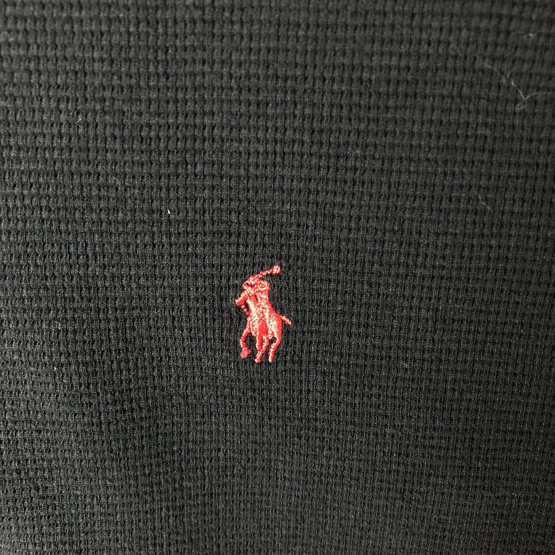 Ralph Lauren POLO RALPH LAUREN SLEEPWEAR Thermal Long T-Shirt, Men's XL cotton black type Vintage Second Hand