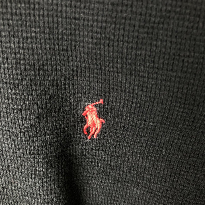 Ralph Lauren POLO RALPH LAUREN Thermal Long T-Shirt Men's XXL cotton black type Vintage Second Hand