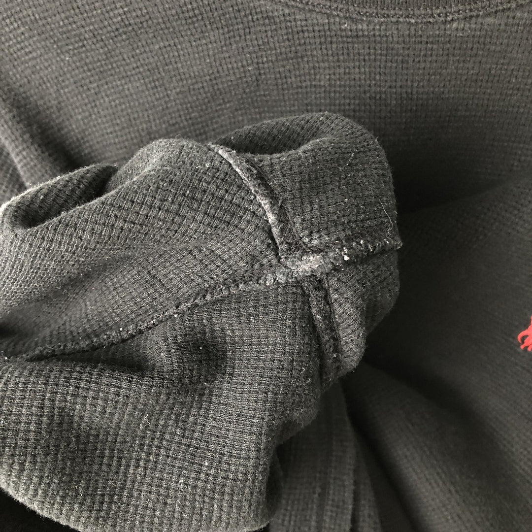 Ralph Lauren POLO RALPH LAUREN Thermal Long T-Shirt Men's XXL cotton black type Vintage Second Hand