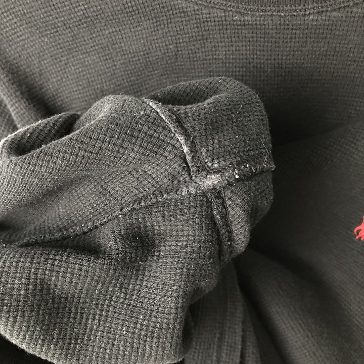 Ralph Lauren POLO RALPH LAUREN Thermal Long T-Shirt Men's XXL cotton black type Vintage Second Hand