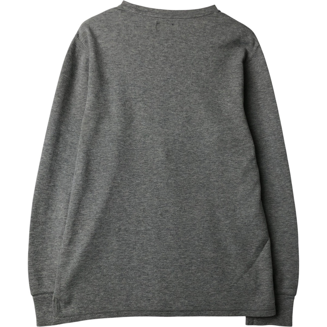 Ralph Lauren POLO RALPH LAUREN SLEEPWEAR Thermal Long T-Shirt, Men's Size L cotton gray type Vintage Second Hand