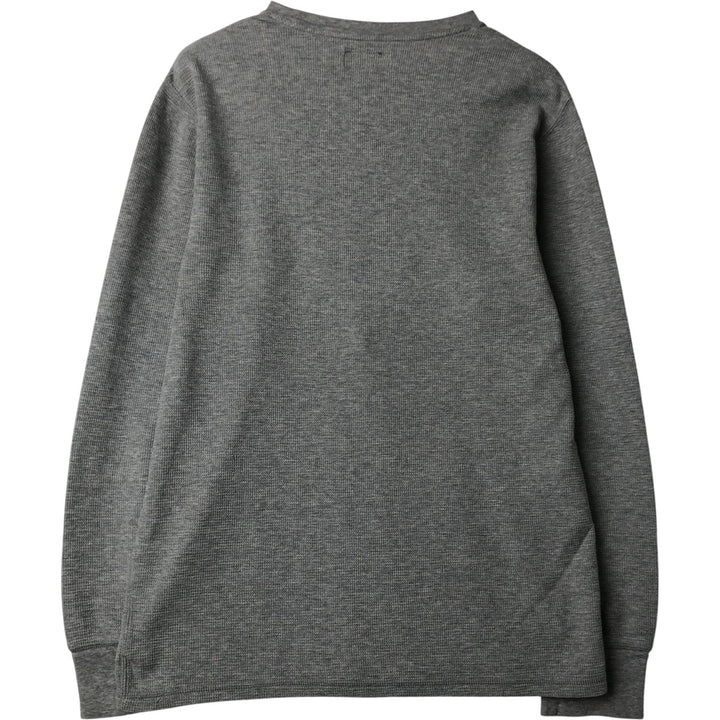 Ralph Lauren POLO RALPH LAUREN SLEEPWEAR Thermal Long T-Shirt, Men's Size L cotton gray type Vintage Second Hand