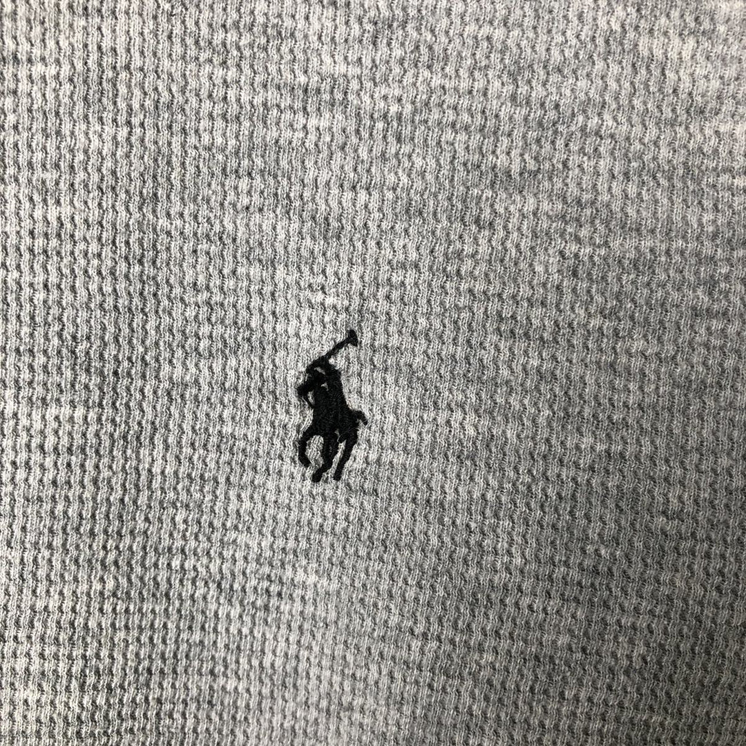 Ralph Lauren POLO RALPH LAUREN SLEEPWEAR Thermal Long T-Shirt, Men's Size L cotton gray type Vintage Second Hand