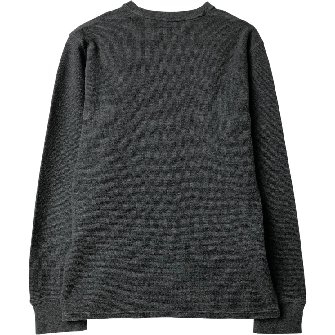 Ralph Lauren POLO RALPH LAUREN Thermal Long T-Shirt, Men's Size M cotton gray type Vintage Second Hand