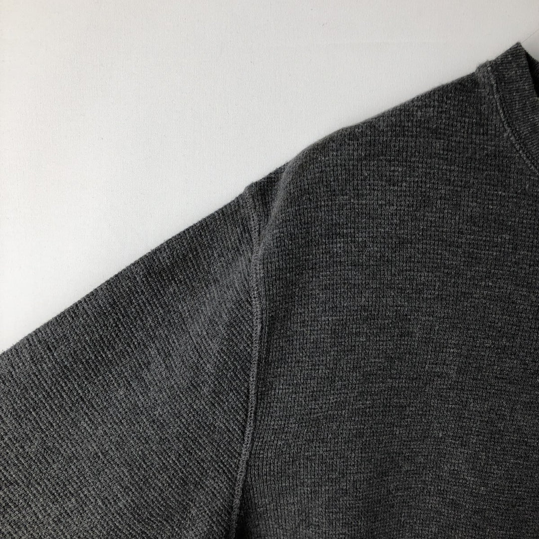 Ralph Lauren POLO RALPH LAUREN Thermal Long T-Shirt, Men's Size M cotton gray type Vintage Second Hand