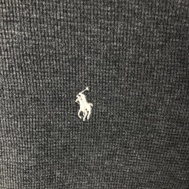 Ralph Lauren POLO RALPH LAUREN Thermal Long T-Shirt Men's Size L cotton gray type Vintage Second Hand