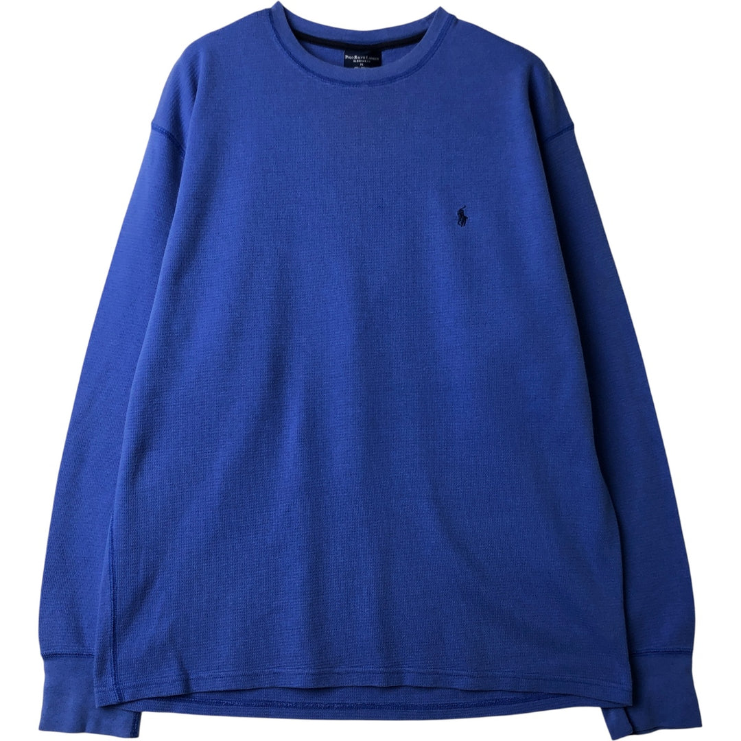 Ralph Lauren POLO RALPH LAUREN SLEEPWEAR Thermal Long T-Shirt, Men's XL cotton blue type Vintage Second Hand