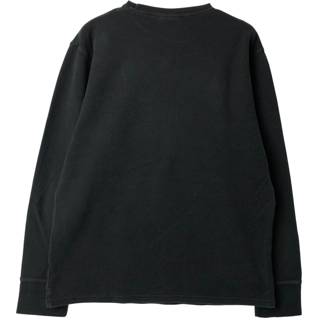 Ralph Lauren POLO RALPH LAUREN SLEEPWEAR Thermal Long T-Shirt, Men's Size L cotton black type Vintage Second Hand