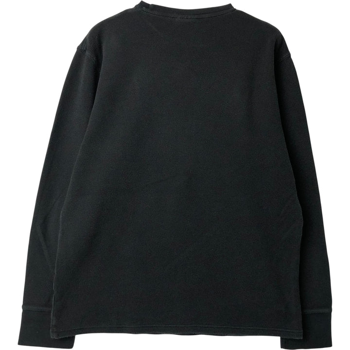 Ralph Lauren POLO RALPH LAUREN SLEEPWEAR Thermal Long T-Shirt, Men's Size L cotton black type Vintage Second Hand