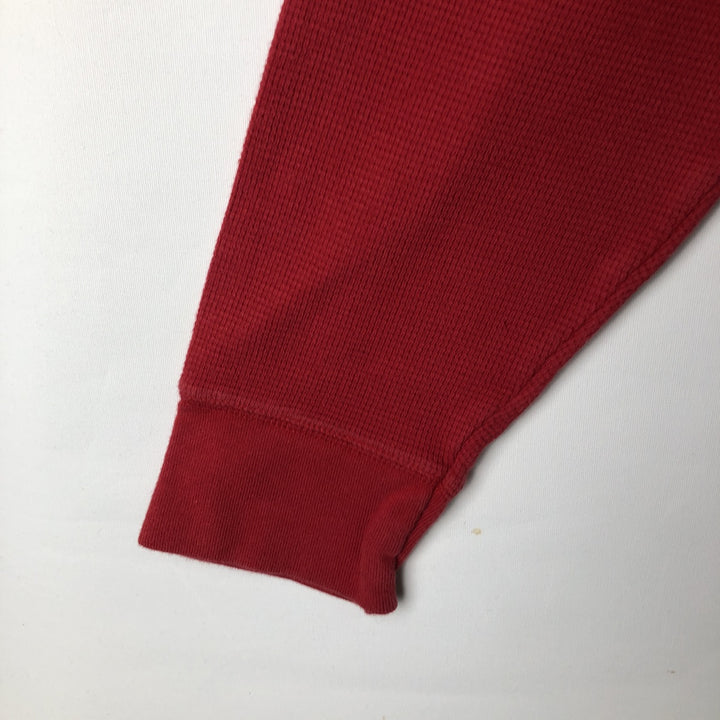 Ralph Lauren POLO RALPH LAUREN Thermal Long T-Shirt, Men's Size L cotton red type Vintage Second Hand