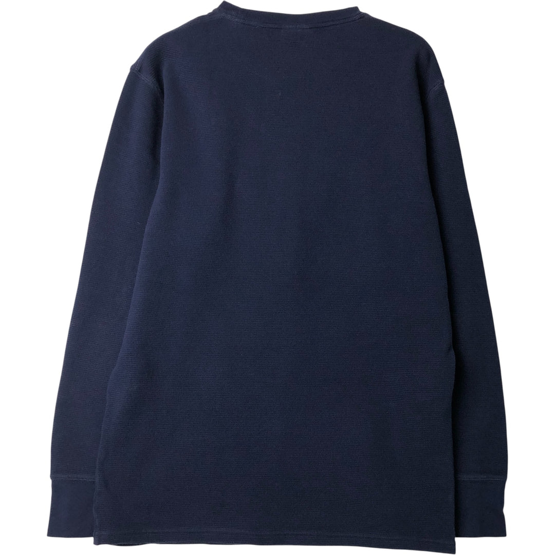 Ralph Lauren POLO RALPH LAUREN SLEEPWEAR Thermal Long T-Shirt, Men's Size L cotton navy blue type Vintage Second Hand