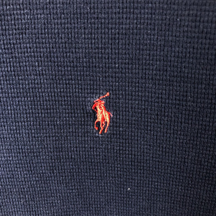 Ralph Lauren POLO RALPH LAUREN SLEEPWEAR Thermal Long T-Shirt, Men's Size L cotton navy blue type Vintage Second Hand