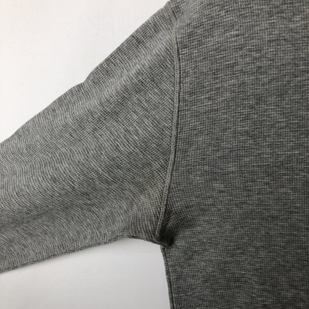 Ralph Lauren POLO RALPH LAUREN Thermal Long T-shirt Waffle Men's M size cotton gray type Vintage Second Hand