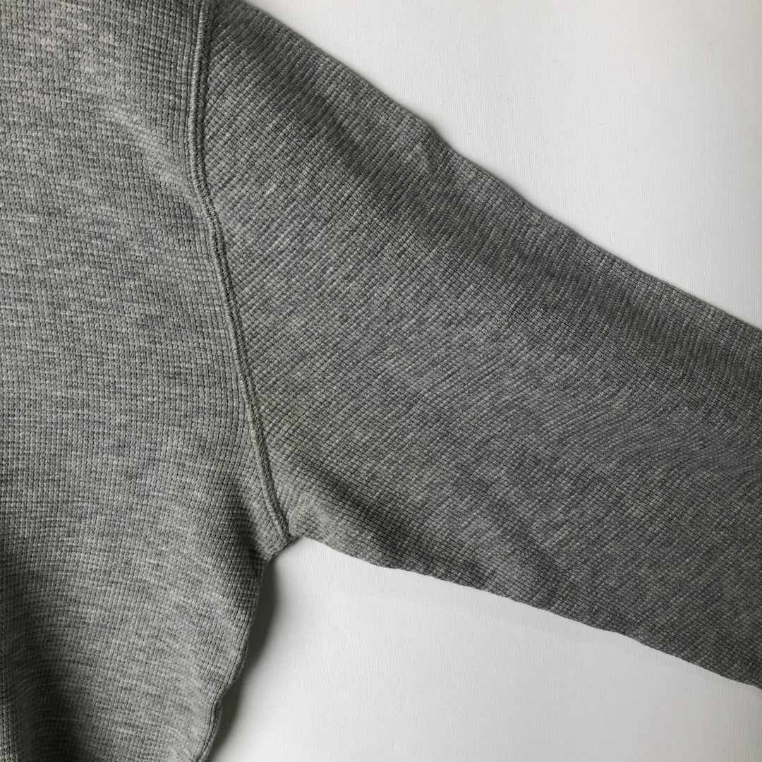 Ralph Lauren POLO RALPH LAUREN Thermal Long T-shirt Waffle Men's M size cotton gray type Vintage Second Hand