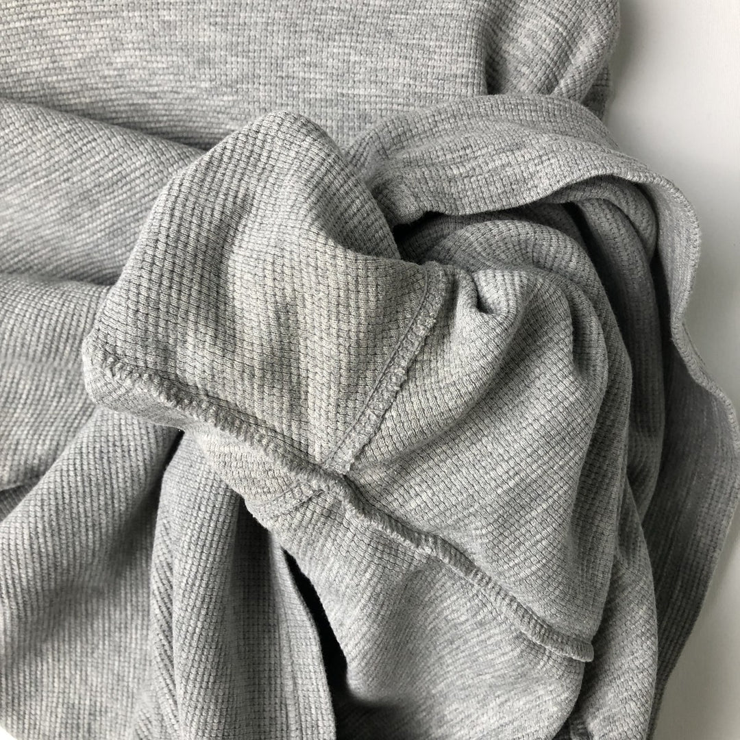 Ralph Lauren POLO RALPH LAUREN Thermal Long T-shirt Waffle Men's M size cotton gray type Vintage Second Hand