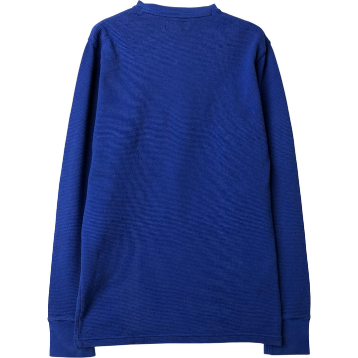 Ralph Lauren POLO RALPH LAUREN Thermal T-Shirt, Waffle, Men's Size Small cotton blue type Vintage Second Hand