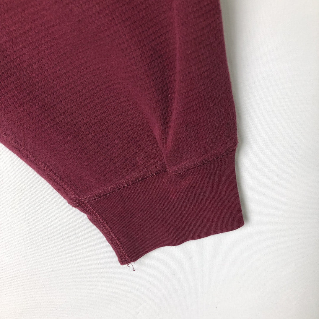 Ralph Lauren POLO RALPH LAUREN SLEEPWEAR Thermal Long T-Shirt, Men's Size L cotton burgundy type Vintage Second Hand