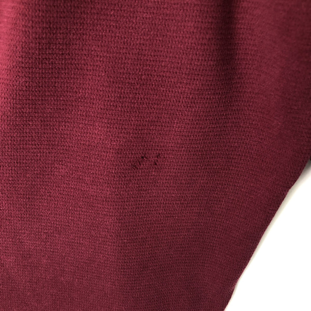 Ralph Lauren POLO RALPH LAUREN SLEEPWEAR Thermal Long T-Shirt, Men's Size L cotton burgundy type Vintage Second Hand
