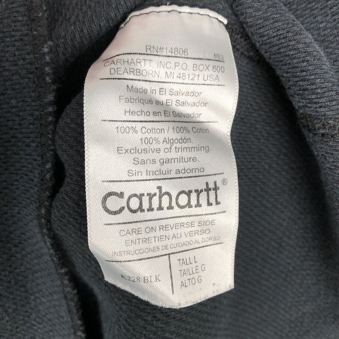 Carhartt Thermal Ron T-shirt, Honeycomb, Men's L size cotton black type Vintage Second Hand