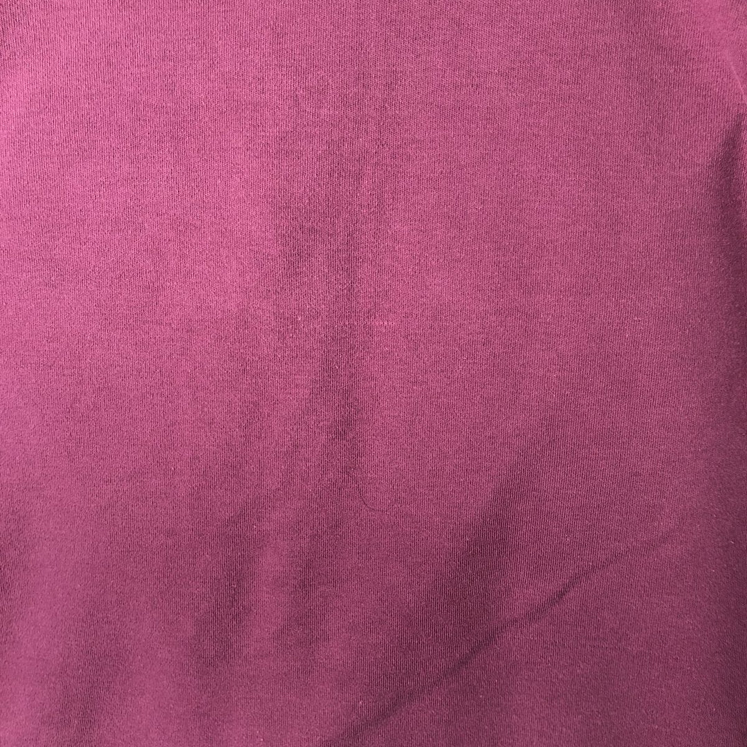 Vintage 80s-90'S Eddie Bauer black tag long sleeve polo shirt, men's size L, regular collar cotton Red type red-purple Vintage Second Hand