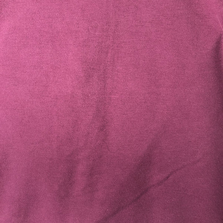 Vintage 80s-90'S Eddie Bauer black tag long sleeve polo shirt, men's size L, regular collar cotton Red type red-purple Vintage Second Hand