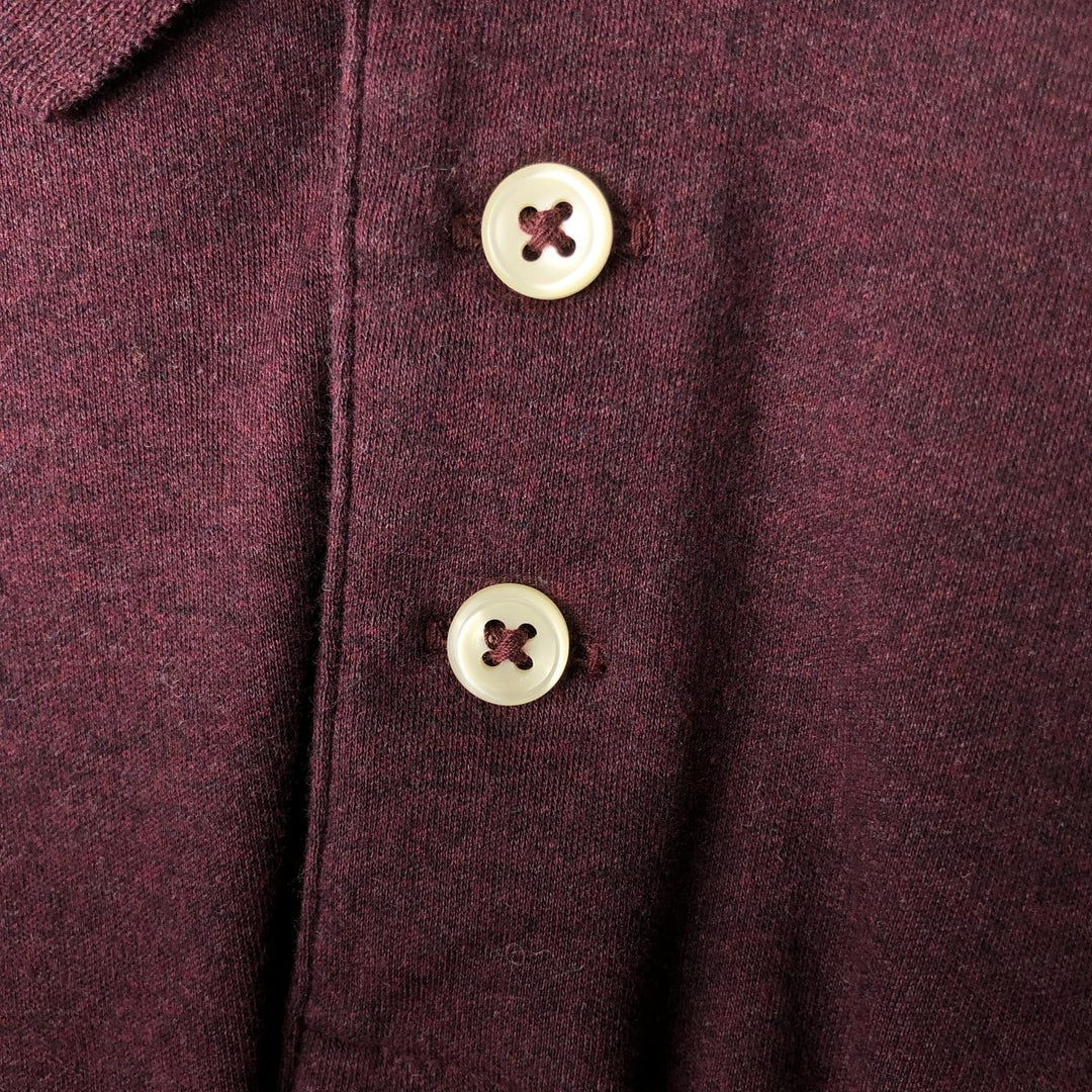 Ralph Lauren POLO RALPH LAUREN CLASSIC FIT long sleeve polo shirt men's XL equivalent cotton red type reddish brown Vintage Second Hand