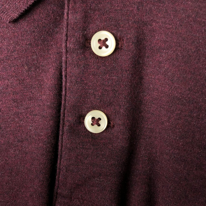 Ralph Lauren POLO RALPH LAUREN CLASSIC FIT long sleeve polo shirt men's XL equivalent cotton red type reddish brown Vintage Second Hand