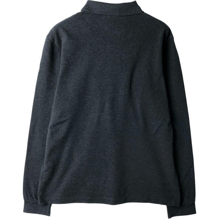 Lacoste Classic Fit Long Sleeve Polo Shirt, Men's Size L cotton black type Vintage Second Hand