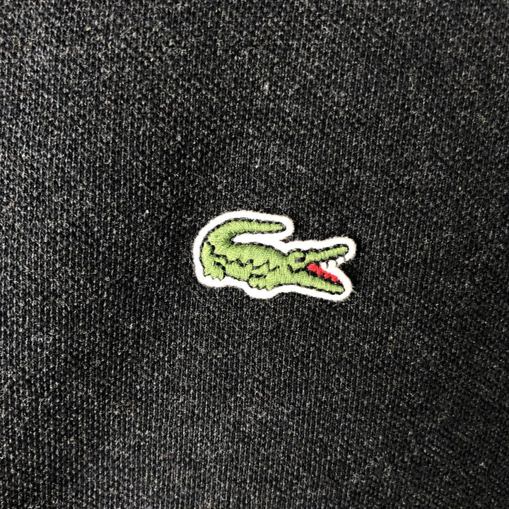 Lacoste Classic Fit Long Sleeve Polo Shirt, Men's Size L cotton black type Vintage Second Hand