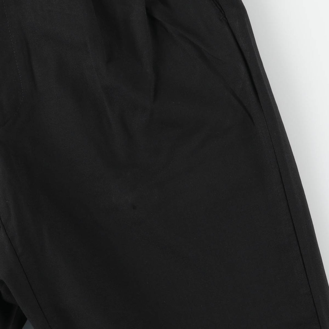 Valentino VALENTINO two-pleat slacks, men's size W33 unclear black type Vintage Second Hand