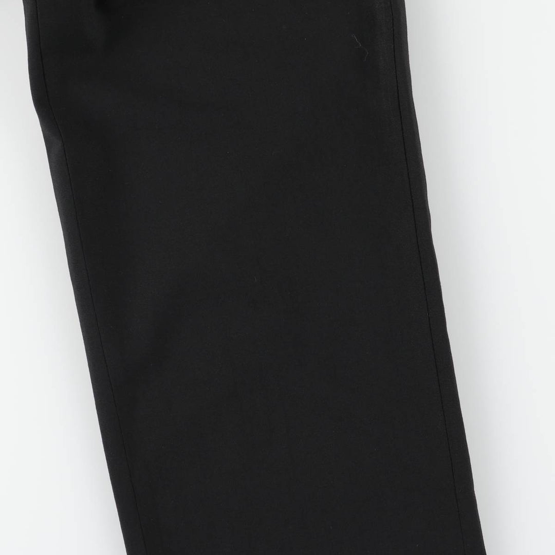Valentino VALENTINO two-pleat slacks, men's size W33 unclear black type Vintage Second Hand