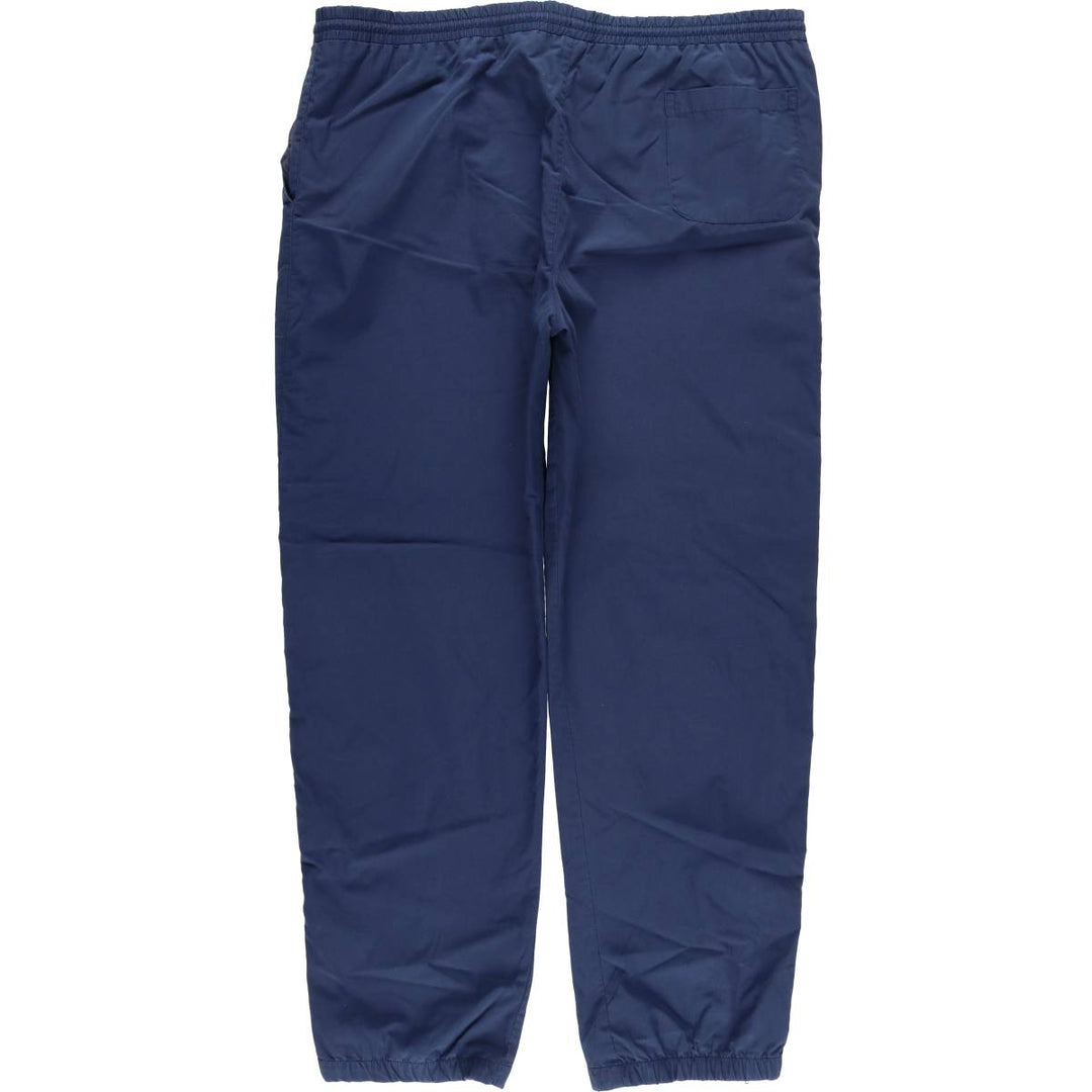 80s-90'S Christian Dior MONSIEUR Warm-Up Pants, Nylon, Crinkle-Shake Pants, Men's, Size L cotton navy blue type Vintage Second Hand