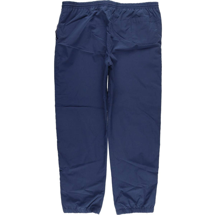 80s-90'S Christian Dior MONSIEUR Warm-Up Pants, Nylon, Crinkle-Shake Pants, Men's, Size L cotton navy blue type Vintage Second Hand