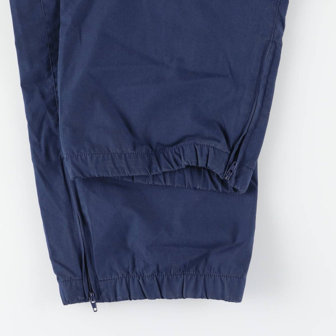 80s-90'S Christian Dior MONSIEUR Warm-Up Pants, Nylon, Crinkle-Shake Pants, Men's, Size L cotton navy blue type Vintage Second Hand