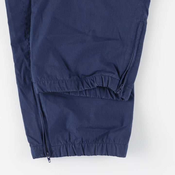 80s-90'S Christian Dior MONSIEUR Warm-Up Pants, Nylon, Crinkle-Shake Pants, Men's, Size L cotton navy blue type Vintage Second Hand