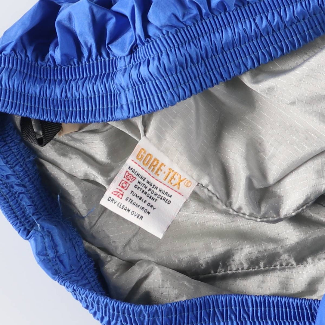 90'S L.L.Bean STOWAWAY RAINWEAR Gore-Tex Packable Nylon Pants (Men's Size M) unclear blue type Vintage Second Hand