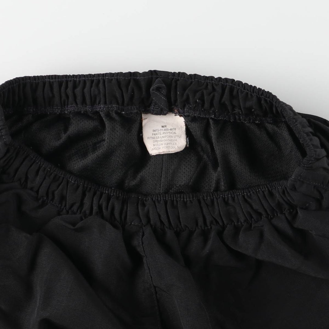 2000'S US Military PFU Training Pants, Nylon, Shaka Shaka Pants, Made in USA, Size M Nylon black type Vintage Second Hand